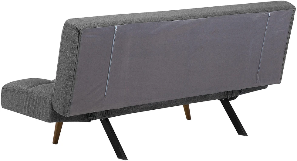 Beliani Išskleidžiama sofa 2 asmenims INGARO tamsiai pilka