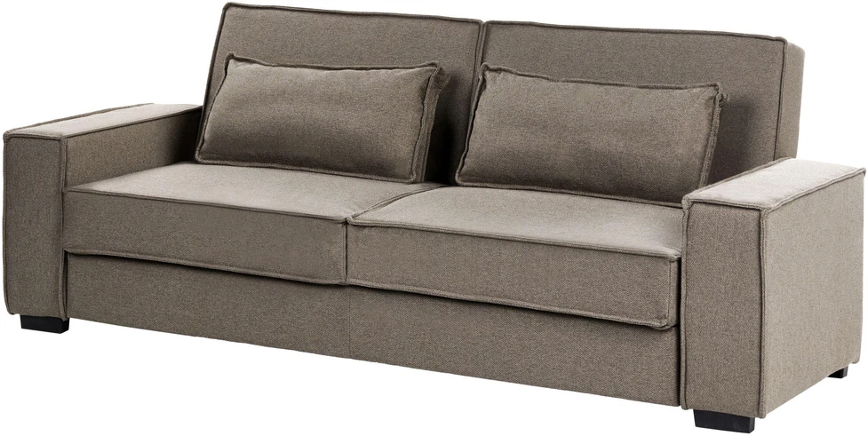 Beliani Išskleidžiama sofa 3 asmenims AROLE, ruda