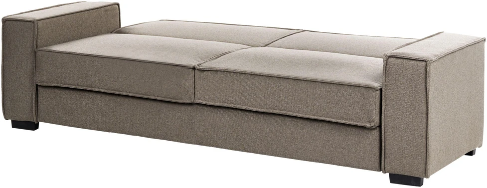 Beliani Išskleidžiama sofa 3 asmenims AROLE, ruda