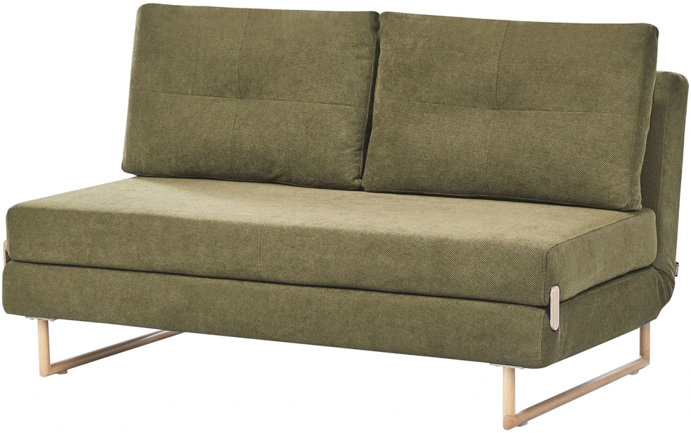 Beliani Išskleidžiama sofa 3 asmenims JERSLEV Žalia