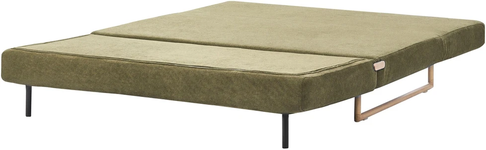 Beliani Išskleidžiama sofa 3 asmenims JERSLEV Žalia