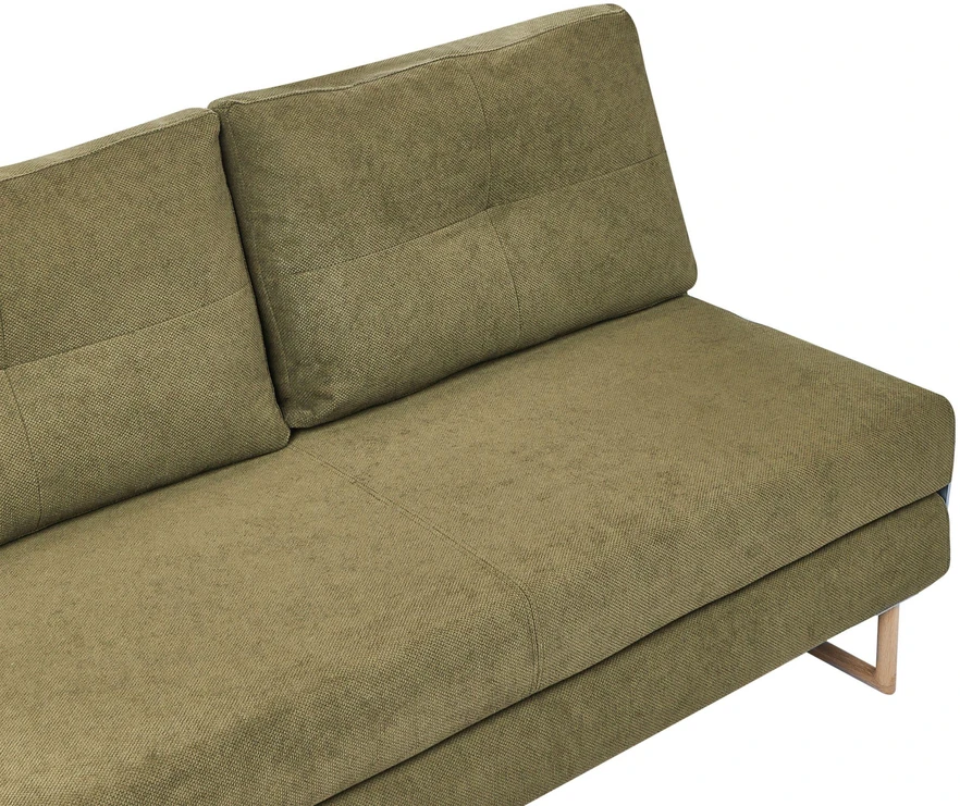 Beliani Išskleidžiama sofa 3 asmenims JERSLEV Žalia
