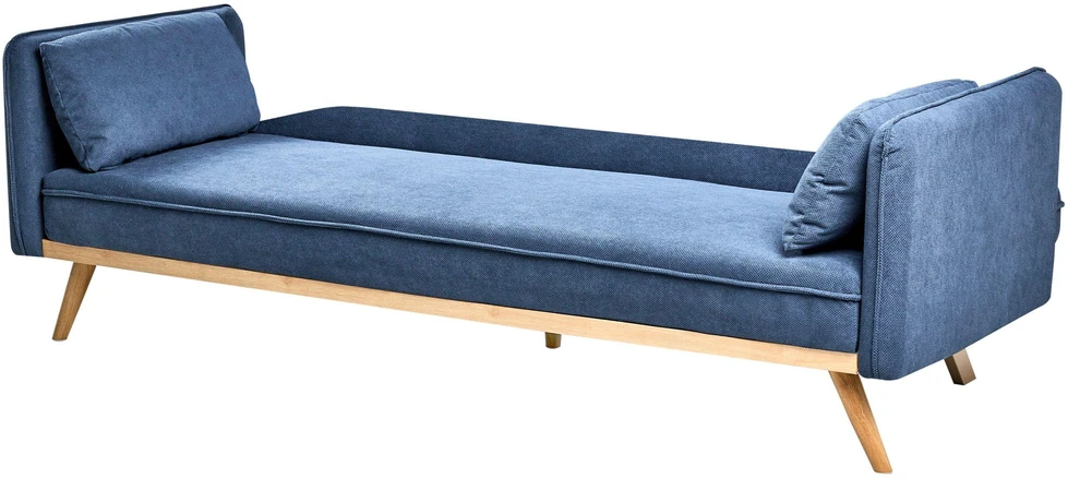Beliani Išskleidžiama sofa ASAA, mėlyna