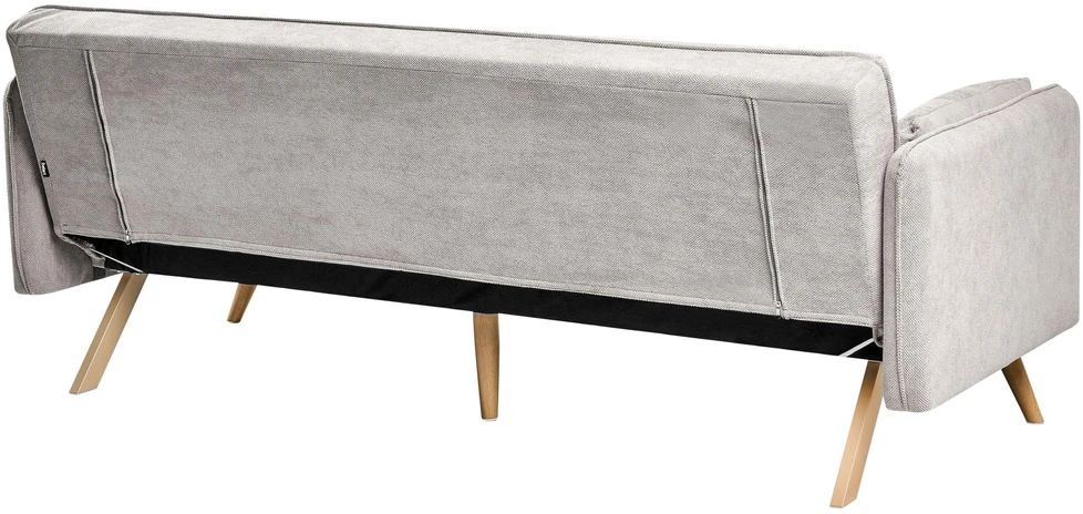 Beliani Išskleidžiama sofa ASAA pilka