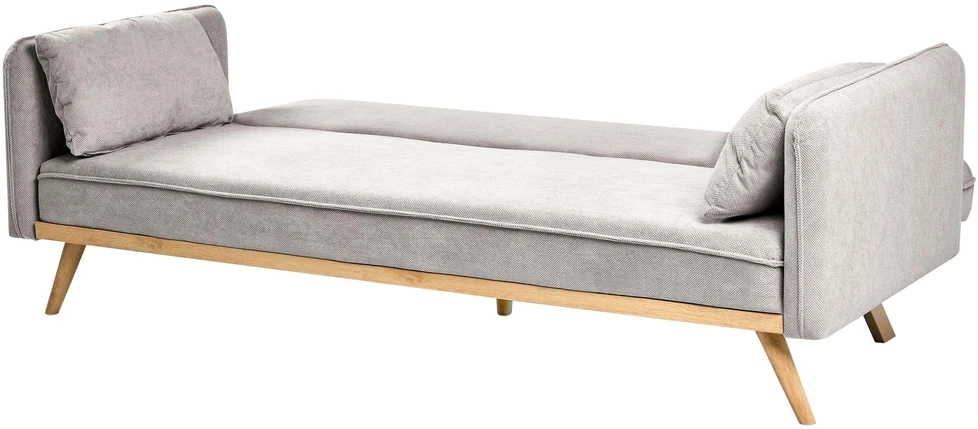 Beliani Išskleidžiama sofa ASAA pilka