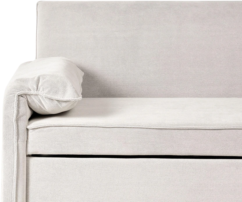 Beliani Išskleidžiama sofa HORMA, balkšva
