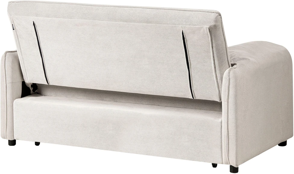 Beliani Išskleidžiama sofa HORMA, balkšva