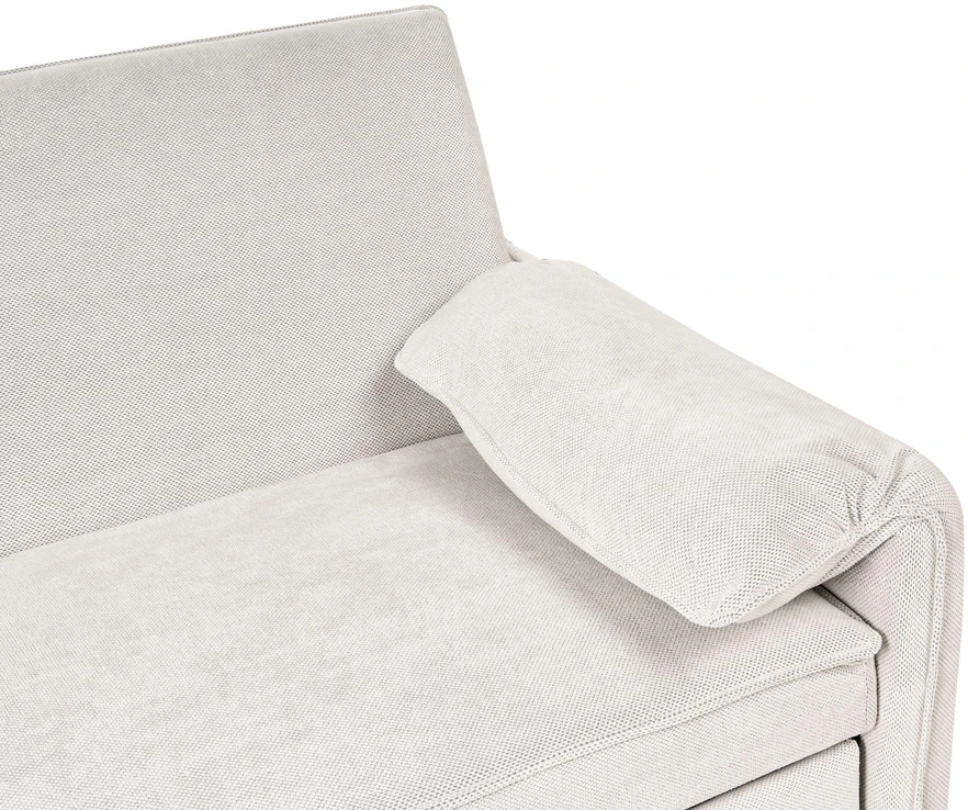 Beliani Išskleidžiama sofa HORMA, balkšva