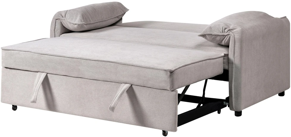 Beliani Išskleidžiama sofa HORMA pilka