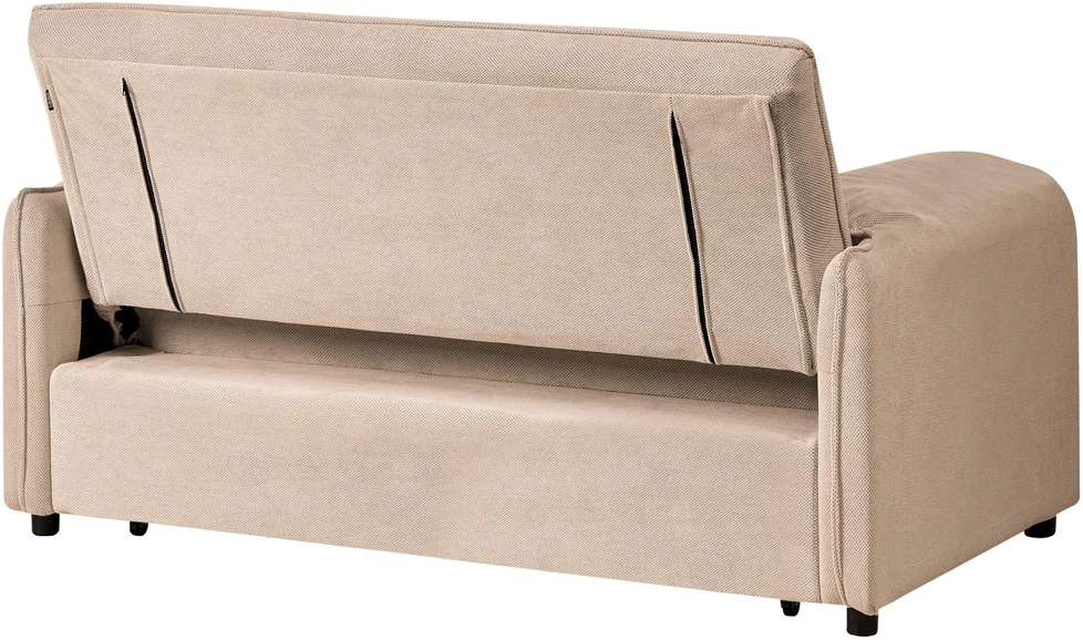 Beliani Išskleidžiama sofa HORMA šviesiai ruda