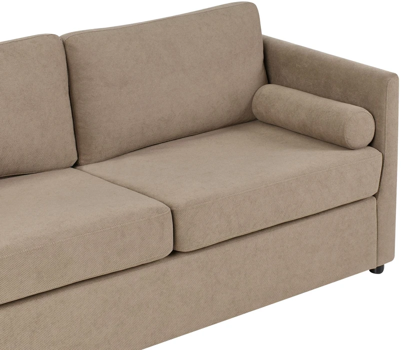 Beliani Išskleidžiama sofa INKOO, ruda