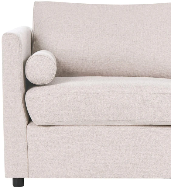 Beliani Išskleidžiama sofa INKOO, smėlio spalvos