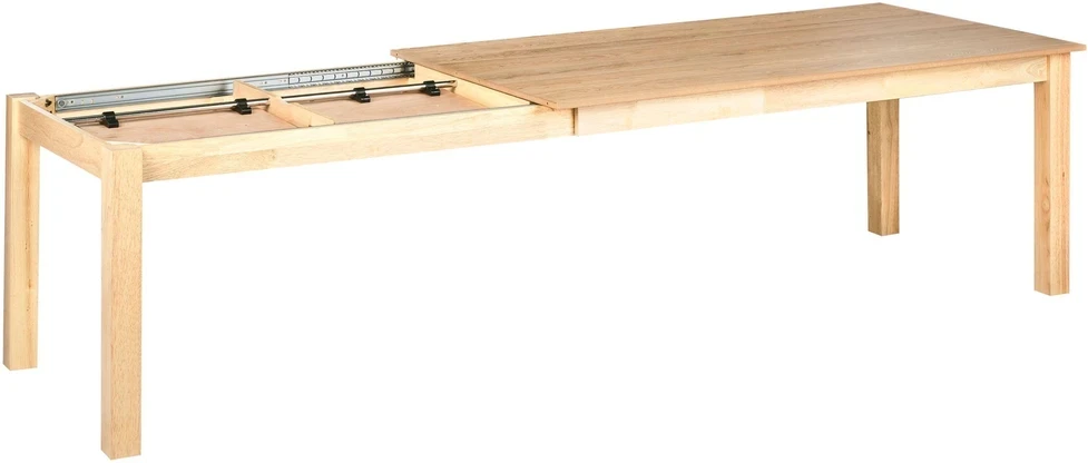 Beliani Išskleidžiamas konferencijų stalas MADURA 100 cm 180/280 cm šviesus uosis
