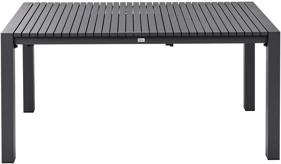 Beliani Išskleidžiamas sodo stalas ARDESIO 160/220 cm 90 cm metalinis tamsiai pilkas