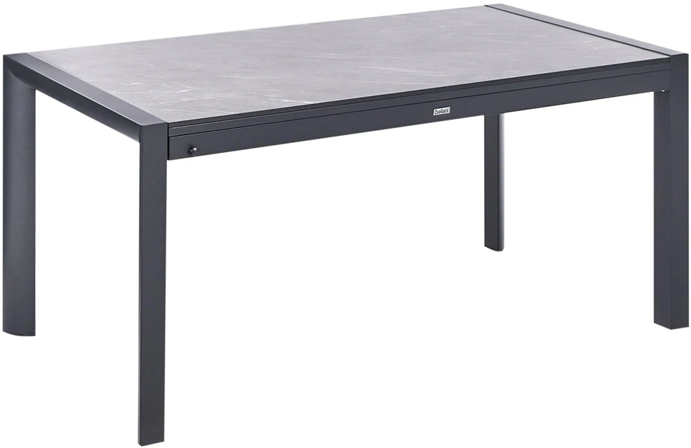 Beliani Išskleidžiamas sodo stalas BINASCO 160/220 cm 90 cm akmens imitacijos pilkas