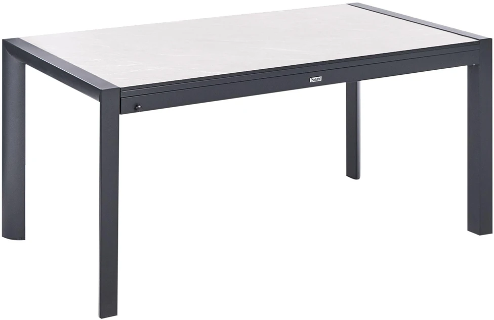 Beliani Išskleidžiamas sodo stalas BINASCO 160/220 cm 90 cm smėlio spalvos