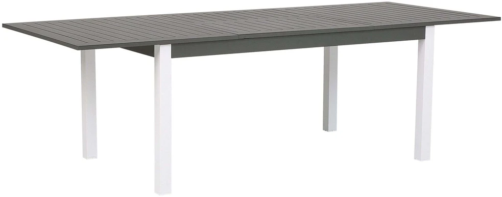 Beliani Išskleidžiamas sodo stalas PANCOLE 168/248 cm 100 cm metalinis pilkas