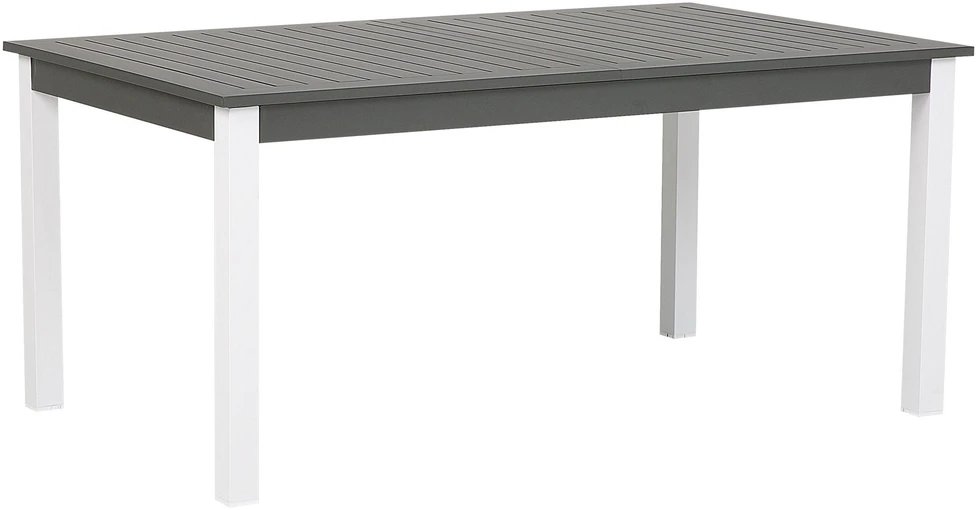 Beliani Išskleidžiamas sodo stalas PANCOLE 168/248 cm 100 cm metalinis pilkas