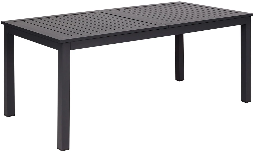 Beliani Išskleidžiamas sodo stalas SKALOMA 180/240 cm 90 cm metalinis tamsiai pilkas