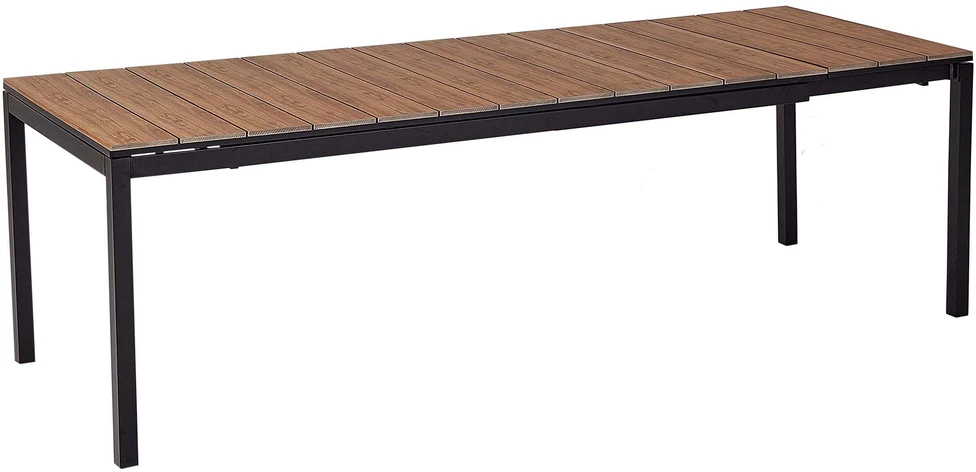 Beliani Išskleidžiamas sodo stalas TOFANE 198/248 cm 90 cm rudas