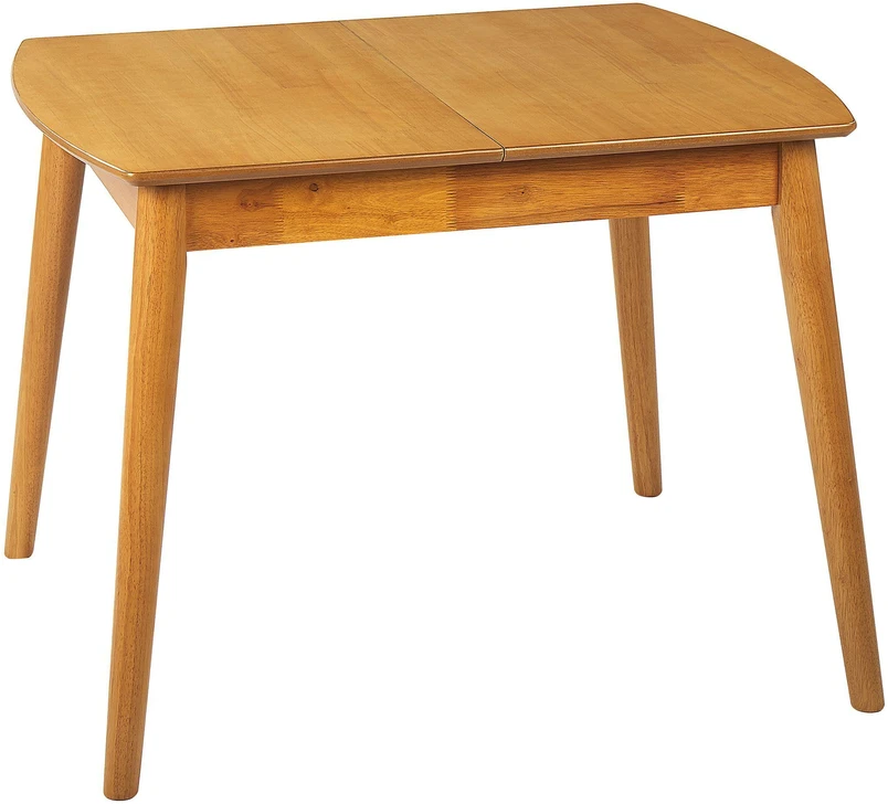 Beliani Išskleidžiamas valgomojo stalas TOMS šviesiai rudas 100/130 cm 80 cm