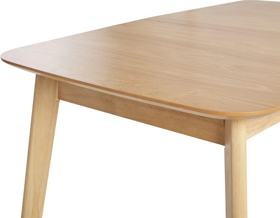 Beliani Išskleidžiamas valgomojo stalas MADOX šviesaus ąžuolo spalvos 120/150 cm 75 cm