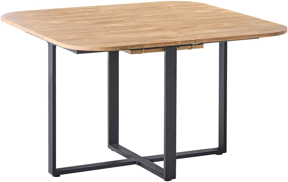 Beliani Išskleidžiamas valgomojo stalas COOPER, rudas, 120/160 cm