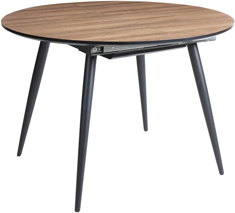 Beliani Išskleidžiamas valgomojo stalas SENIAC rudas 110/150 cm 112 cm