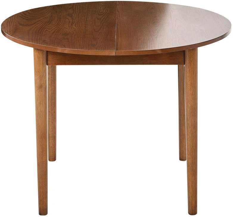 Beliani Išskleidžiamas valgomojo stalas ECHO, tamsus ąžuolas, 107/137 cm, 107 cm