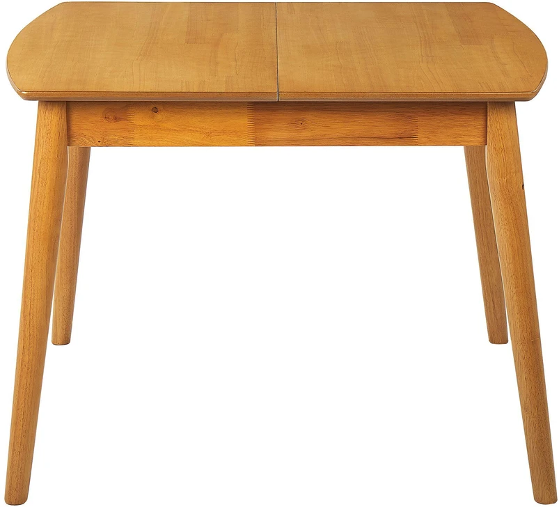 Beliani Išskleidžiamas valgomojo stalas TOMS šviesiai rudas 100/130 cm 80 cm
