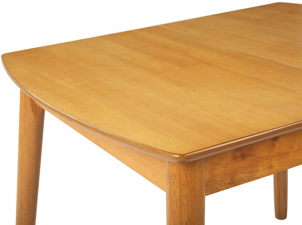 Beliani Išskleidžiamas valgomojo stalas TOMS šviesiai rudas 100/130 cm 80 cm