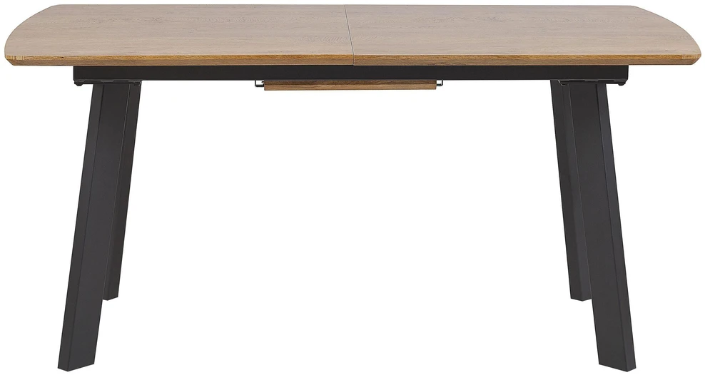Beliani Išskleidžiamas valgomojo stalas SALVADOR tamsiai rudas 160/200 cm 90 cm