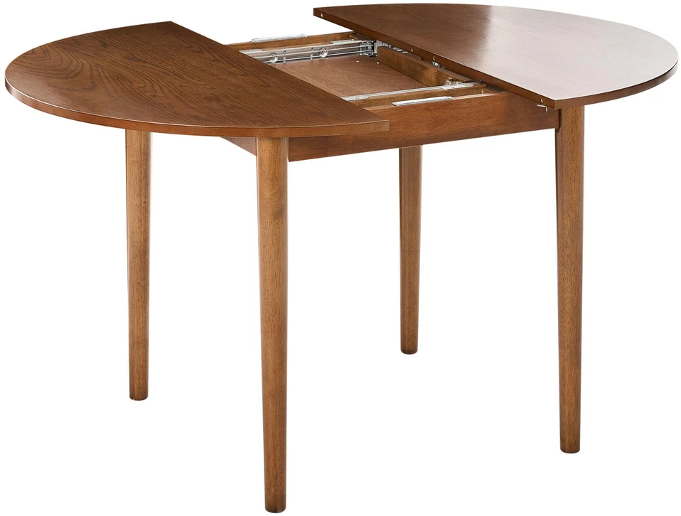 Beliani Išskleidžiamas valgomojo stalas ECHO, tamsus ąžuolas, 107/137 cm, 107 cm