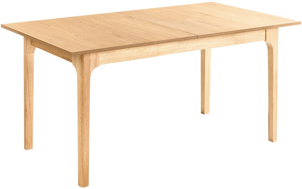 Beliani Išskleidžiamas valgomojo stalas DELMAS Šviesus uosio atspalvis 160/200 cm 90 cm