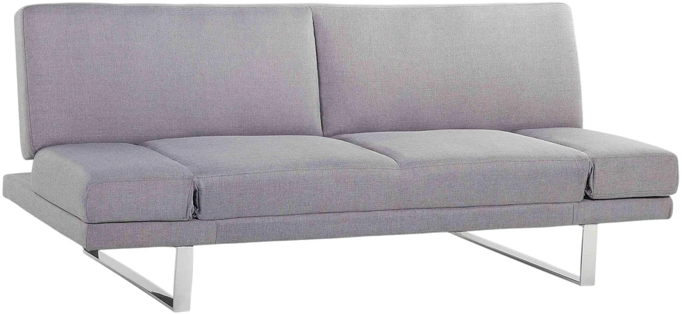 Beliani Ištiessama dvivietė sofa YORK šviesiai pilka