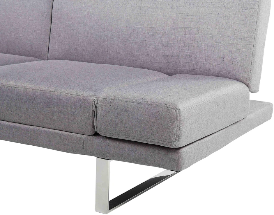 Beliani Ištiessama dvivietė sofa YORK šviesiai pilka