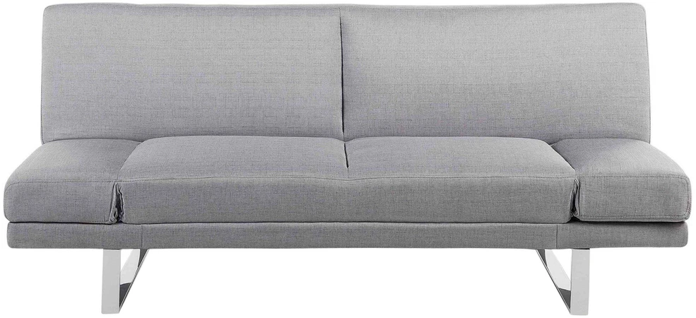 Beliani Ištiessama dvivietė sofa YORK šviesiai pilka