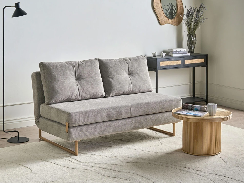 Beliani Ištiessama sofa 3 asmenims JERSLEV Pilka
