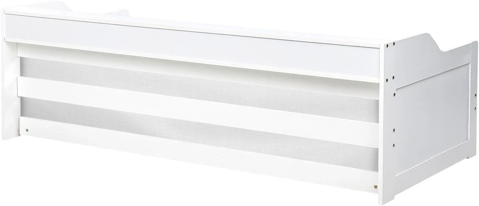 Beliani Ištraukiama lova iš pušies medienos EDERN 90 x 200 cm, balta