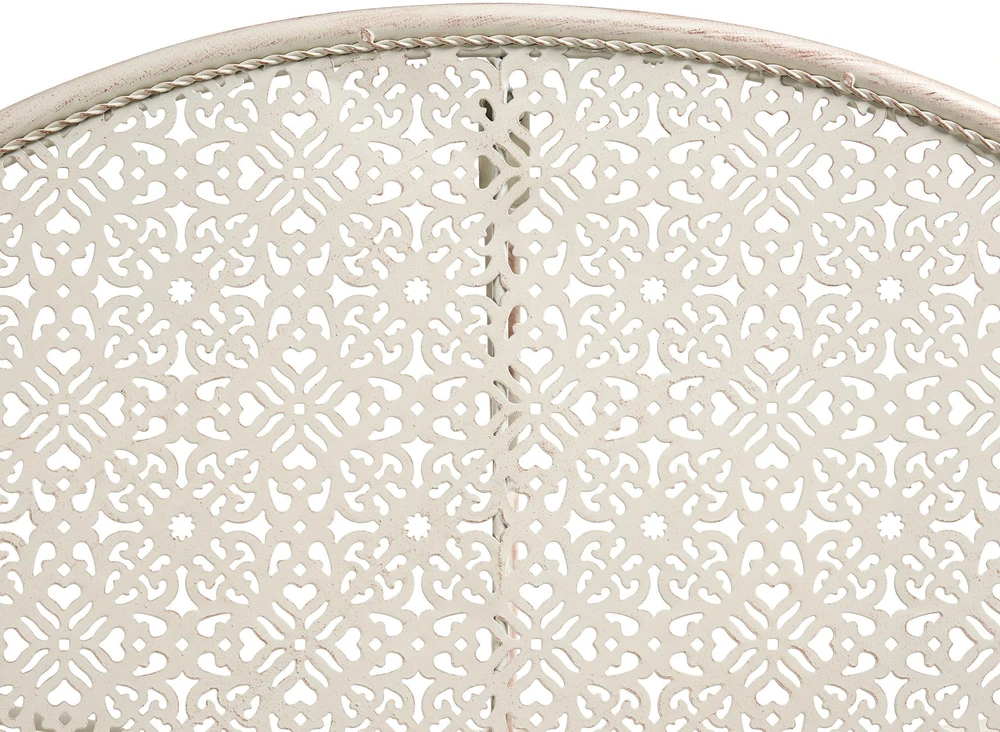 Beliani JUINA bistro staliukas 80 × 36 cm, metalinis, šviesiai smėlio spalvos
