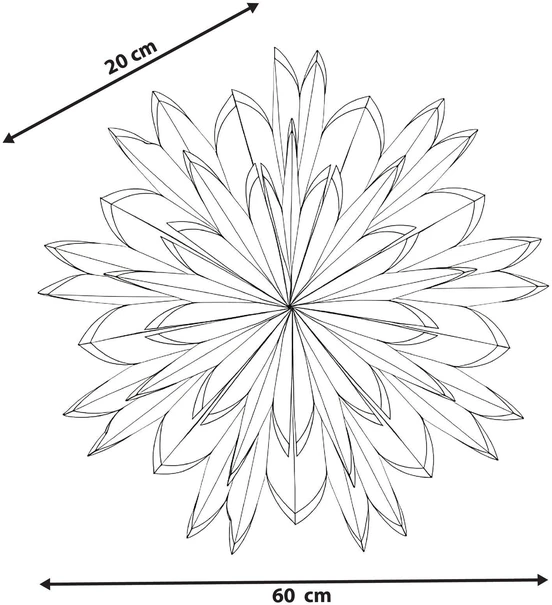 Beliani Kalėdinė dekoracija SVEDAN Žvaigždė 60 cm kreminė