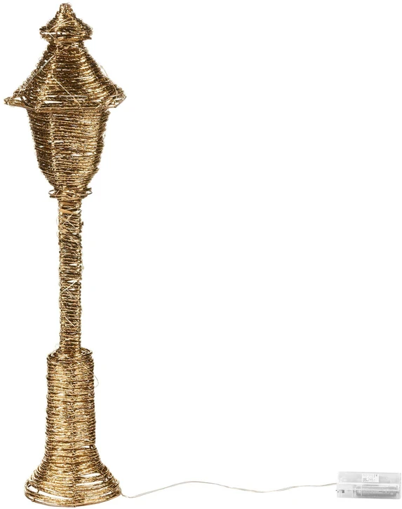 Beliani Kalėdinė LED dekoracija ALFTANES Žibintas 62 cm aukso spalvos