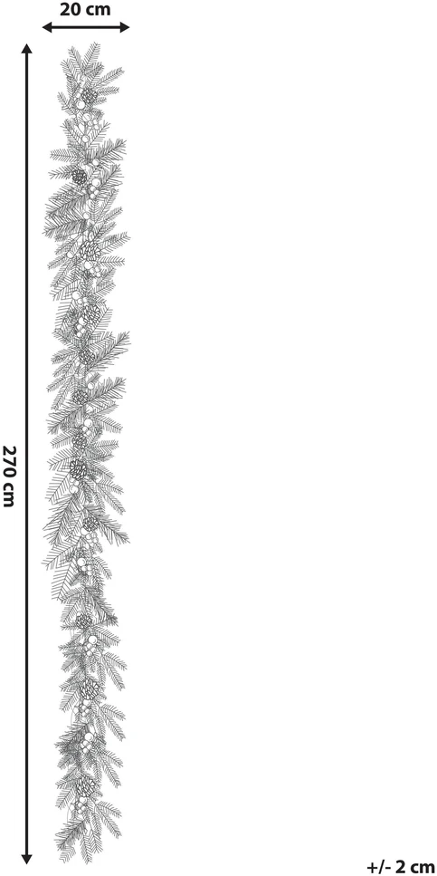 Beliani Kalėdinė LED girlianda PAIMIO 270 cm žalia