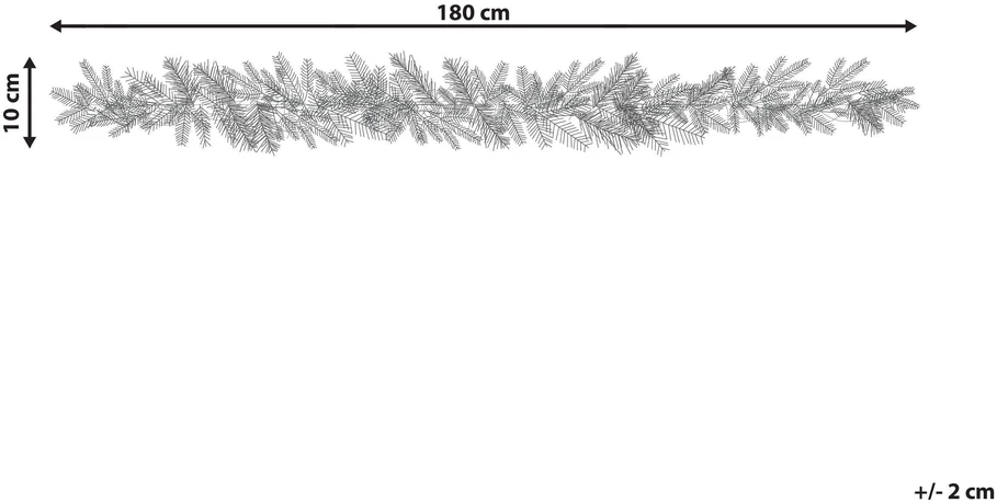 Beliani Kalėdinė LED girlianda WAPTA 180 cm Žalia