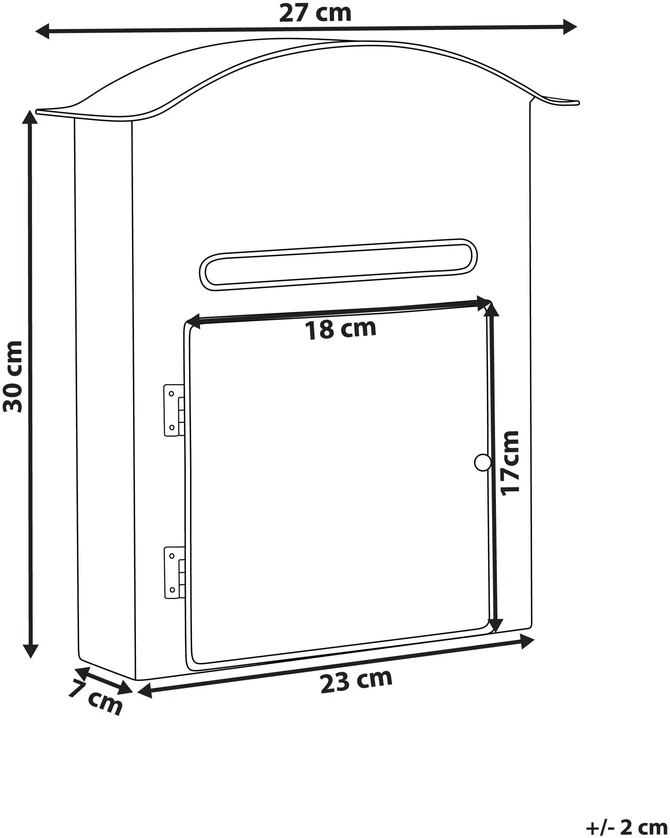 Beliani Kalėdinė pašto dėžutė ESPOO 30 cm balta