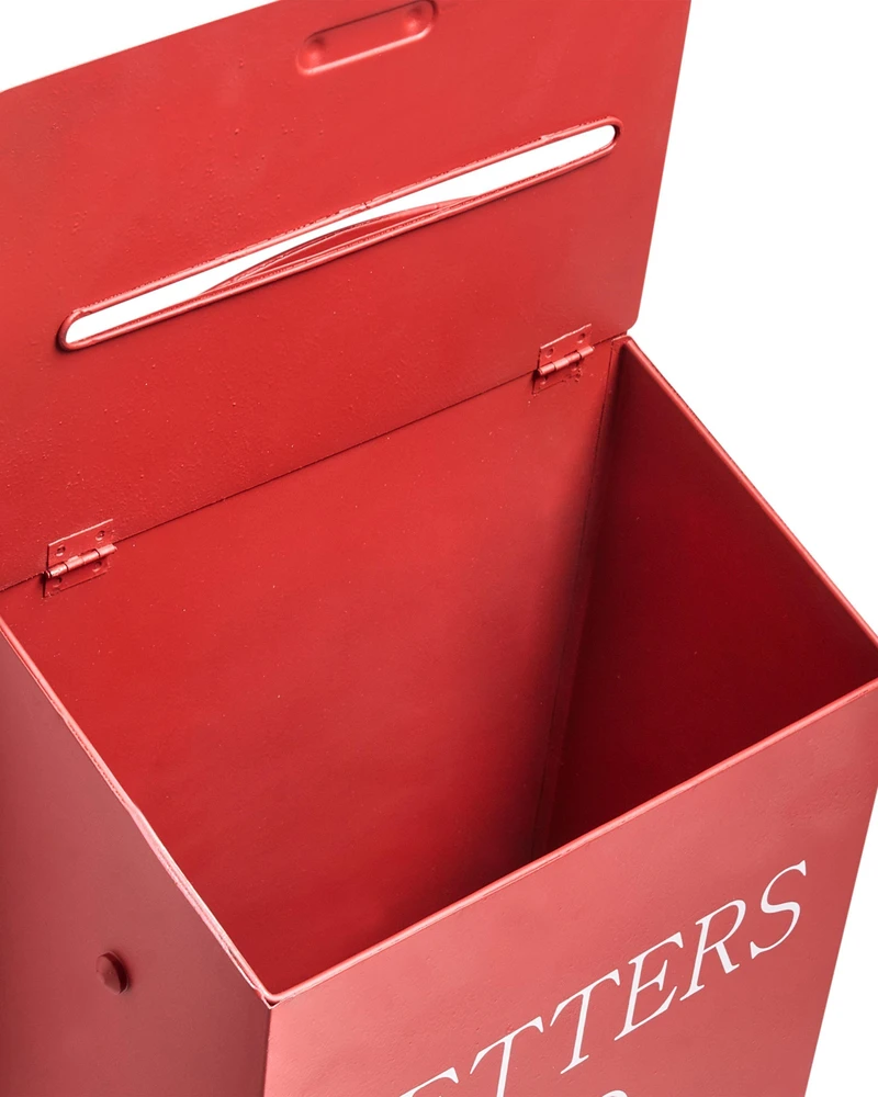 Beliani Kalėdinė pašto dėžutė FORSSA 30 cm, raudona