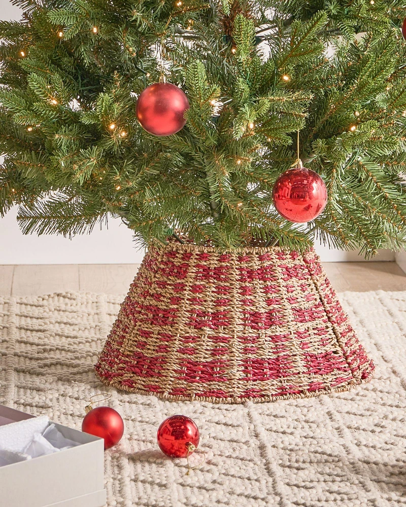 Beliani Kalėdinės eglutės stovas NEIGE jūržolė natūralus 42 cm