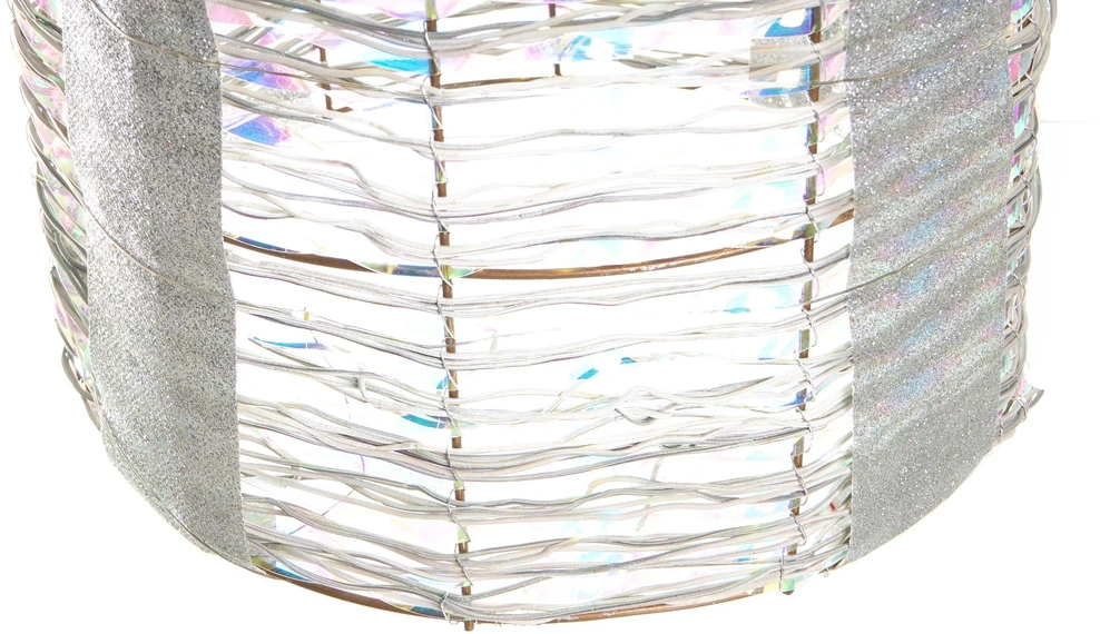 Beliani Kalėdinių LED dekoracijų rinkinys JULSO, 3 vnt. Dovanos 20/25/30 cm, sidabrinės