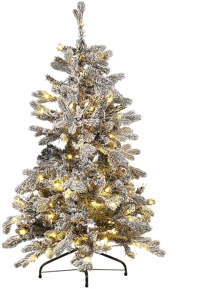 Beliani Kalėdų eglutė su LED lemputėmis TATLOW 120 cm Žalia