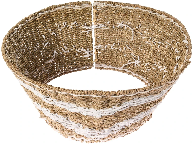 Beliani Kalėdų eglutės stovas HIVER, jūros žolė, natūralus, 60 cm